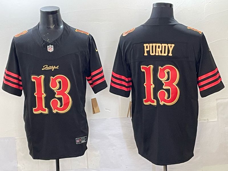 Men Nike San Francisco 49ers #13 Purdy black Limited NFL 2025 Jersey 0011->san francisco 49ers->NFL Jersey